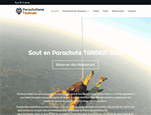 Tablet Screenshot of parachutisme-toulouse.fr
